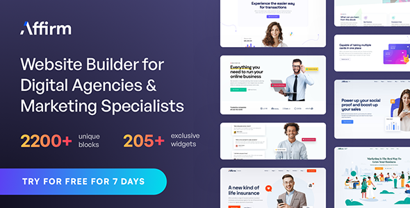 Affirm 8211 Pazarlama ve Dijital Ajans WordPress Teması v4 2 4