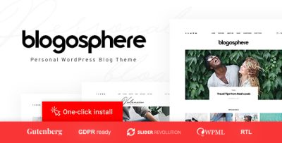 Blogosphere 8211 WordPress Blog Teması Ücretsiz İndir v1 2 5