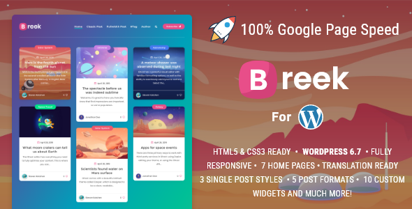 Breek Minimal 8211 WordPress Blog Teması v4 2 0
