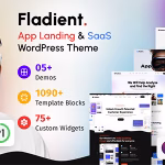 Fladient | App Landing ve SaaS WordPress Teması v1.0.1