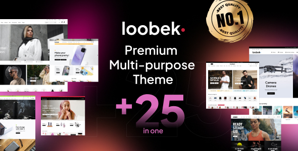 Loobek 8211 Elementor Çok Amaçlı WooCommerce Teması v1 4 7