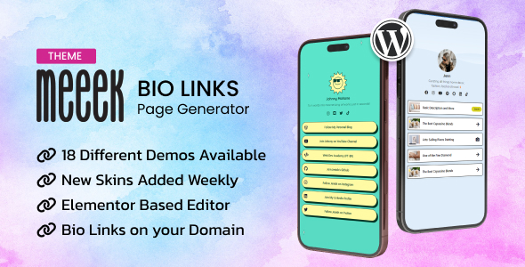 Meeek WordPress Biyografi Teması v1 4