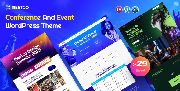 Meetco 8211 Etkinlik ve Konferans WordPress Teması v1 0 0