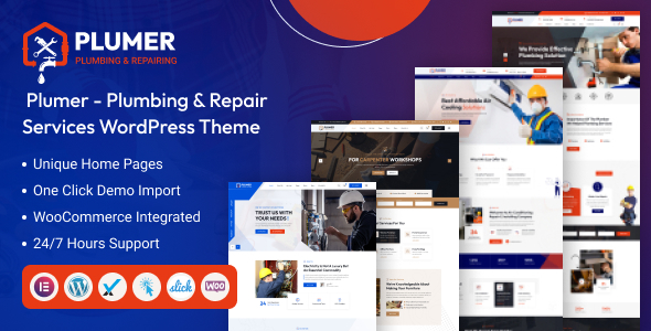 Plumer 8211 Tesisat ve Onarım Hizmetleri WordPress Teması v1 0 0