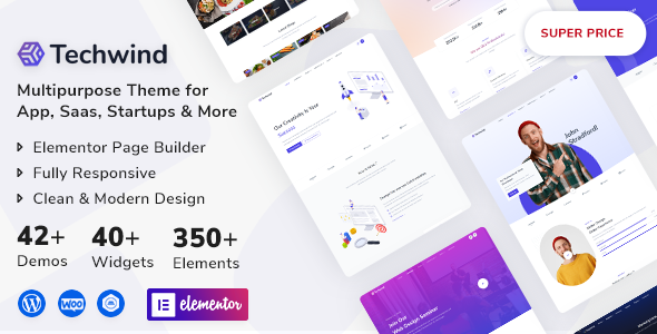 Techwind 8211 Çok Amaçlı Açılış Sayfası WordPress Teması v1 0 3