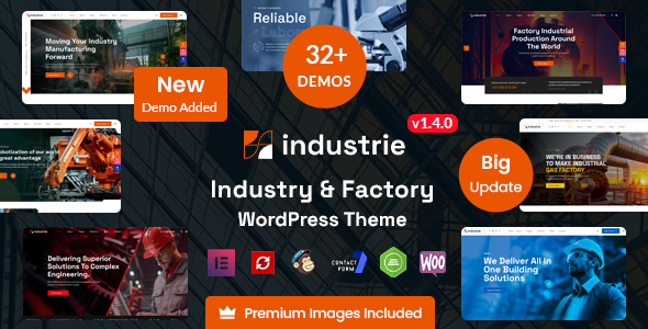 Industrie Fabrika ve Sanayi WordPress Teması v1 3 6