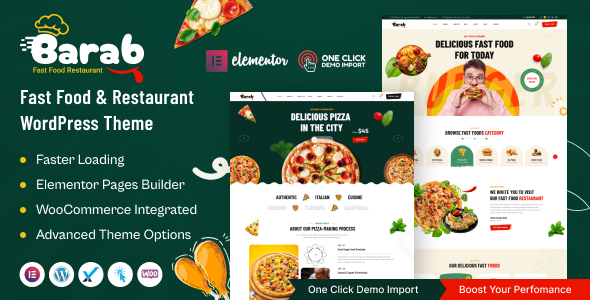 Barab 8211 Fast Food ve Restoran WordPress Teması v1 0 3