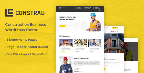 Constrau 8211 İnşaat WordPress Teması v1 3 6