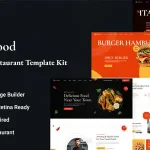 Wellfood – Fast Food ve Restoran Elementor Pro Şablon Seti v1.0.0
