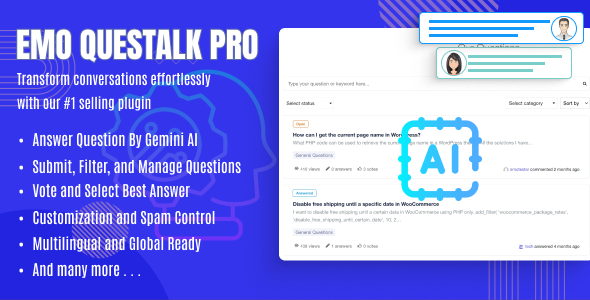 EMO Questalk Pro 8211 WordPress Soru Cevap Forum Eklentisi v1 0 9
