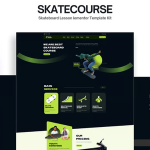 Skatecourse – Skateboard Lesson Elementor Kit v1.0.0