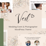 Veil – Düğün ve Fotoğrafçı WordPress Teması v1.9.0