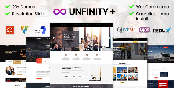 Unfinity Onepage Wp Theme 8211 Tek Sayfalık WordPress Teması v1 3 4