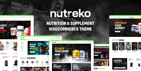 Nutreko 8211 Nutrition 038 Supplement WooCommerce Theme v1 1 0